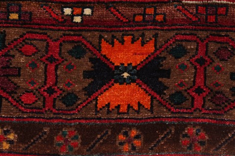 Mahal Red Hand Knotted 102 X 193 Area Rug 400-30707 Image 7