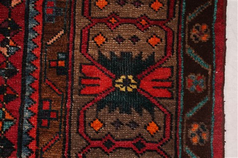 Mahal Red Hand Knotted 102 X 193 Area Rug 400-30707 Image 8