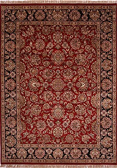 Jaipur Red Hand Knotted 9'2" X 12'5"  Area Rug 301-30709