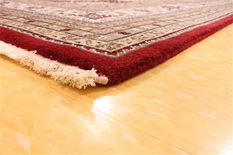 Mahi Beige Hand Knotted 82 X 101  Area Rug 256-30710 Image 6