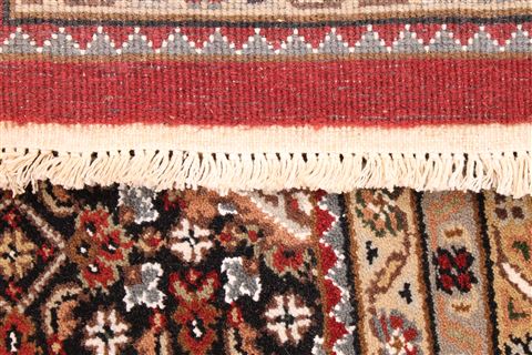 Mahi Beige Hand Knotted 82 X 101  Area Rug 256-30710 Image 7