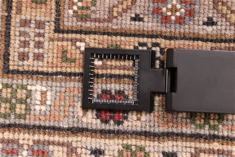 Mahi Beige Hand Knotted 82 X 101  Area Rug 256-30710 Image 8