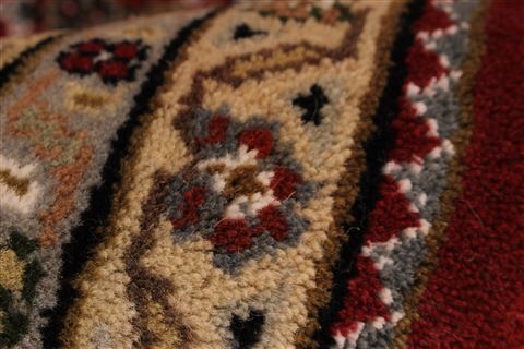 Mahi Beige Hand Knotted 83 X 102 Area Rug 256-30711 Image 12