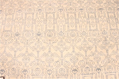 Oushak Blue Hand Knotted 711 X 102 Area Rug 256-30713 Image 2