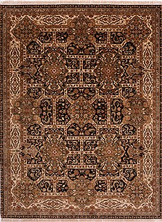 Jaipur Black Hand Knotted 9'0" X 11'9"  Area Rug 301-30714