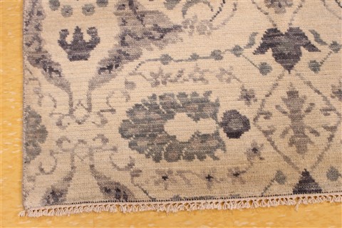 Oushak Blue Hand Knotted 711 X 96  Area Rug 256-30716 Image 1