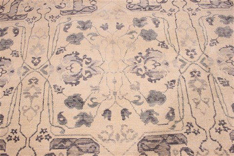 Oushak Blue Hand Knotted 711 X 96  Area Rug 256-30716 Image 2