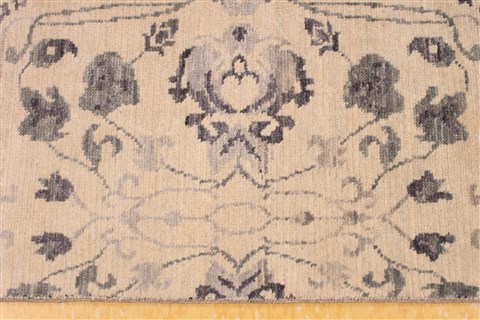 Oushak Blue Hand Knotted 711 X 96  Area Rug 256-30716 Image 3