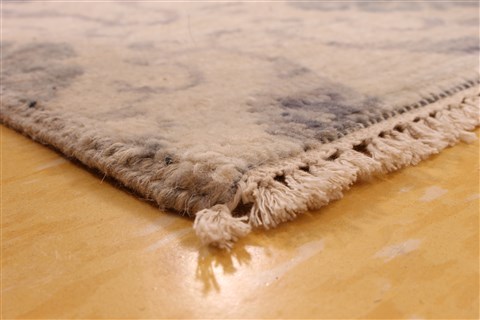 Oushak Blue Hand Knotted 711 X 96  Area Rug 256-30716 Image 4