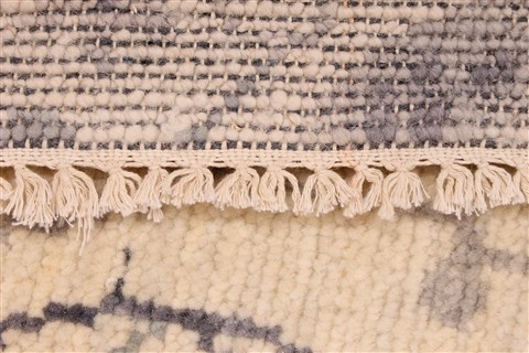 Oushak Blue Hand Knotted 711 X 96  Area Rug 256-30716 Image 5