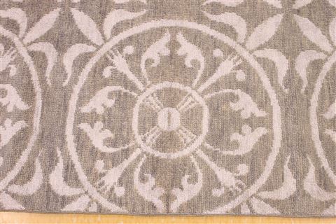 Oushak Beige Hand Knotted 90 X 117 Area Rug 256-30717 Image 7