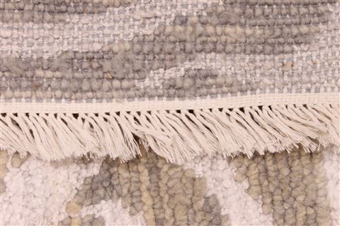 Oushak Beige Hand Knotted 90 X 117 Area Rug 256-30717 Image 9