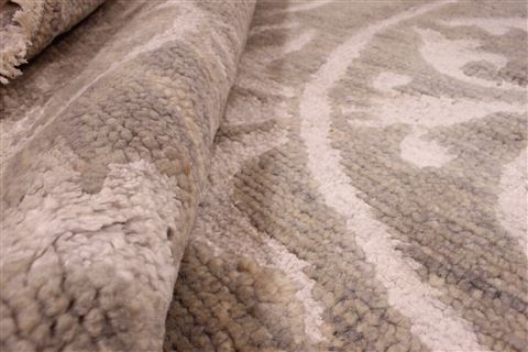 Oushak Beige Hand Knotted 90 X 117 Area Rug 256-30717 Image 12