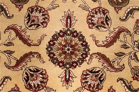 Jaipur Yellow Hand Knotted 90 X 120 Area Rug 301-30719 Image 4