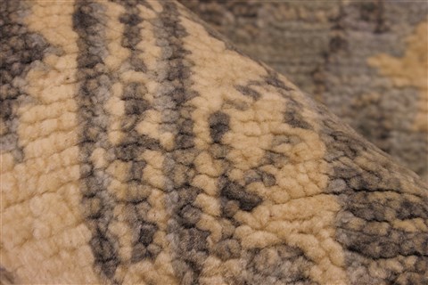 Oushak Beige Hand Knotted 92 X 127  Area Rug 256-30720 Image 11