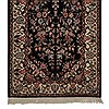 Tabriz Black Runner Hand Knotted 26 X 100  Area Rug 276-30730 Thumb 1