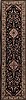 Tabriz Black Runner Hand Knotted 26 X 100  Area Rug 276-30730 Thumb 0