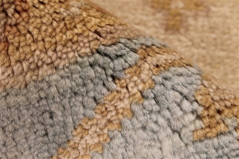 Oushak Beige Hand Knotted 82 X 911  Area Rug 256-30732 Image 10