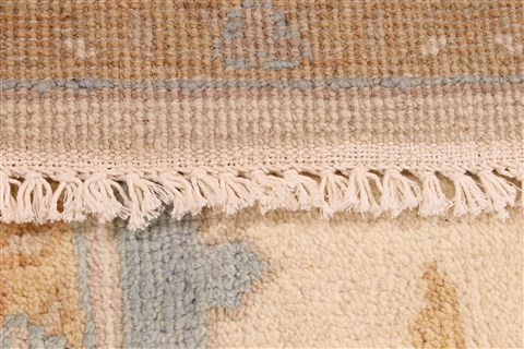 Oushak Beige Hand Knotted 82 X 911  Area Rug 256-30732 Image 5