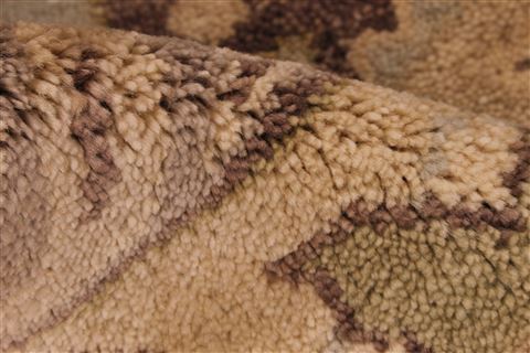 Oushak Beige Hand Knotted 83 X 101 Area Rug 256-30734 Image 13
