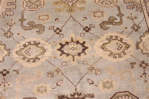 Oushak Beige Hand Knotted 83 X 101 Area Rug 256-30734 Image 3