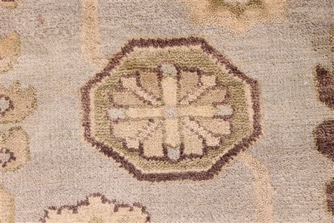 Oushak Beige Hand Knotted 83 X 101 Area Rug 256-30734 Image 5