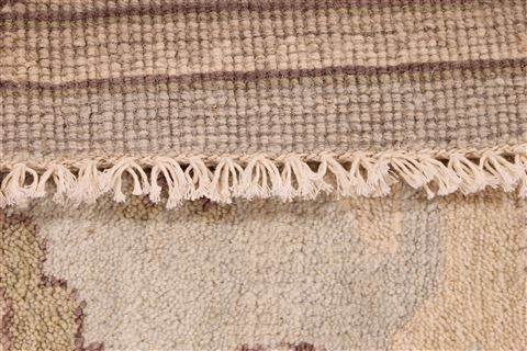 Oushak Beige Hand Knotted 83 X 101 Area Rug 256-30734 Image 7