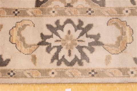 Oushak Grey Hand Knotted 91 X 120  Area Rug 256-30737 Image 3