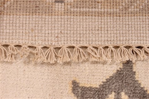 Oushak Grey Hand Knotted 91 X 120  Area Rug 256-30737 Image 5