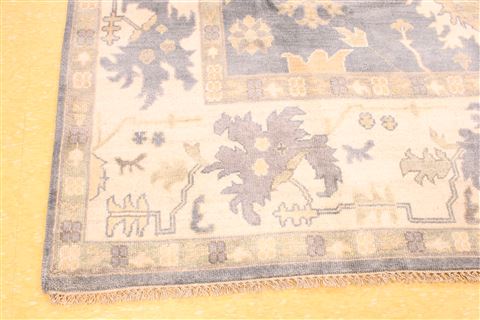 Oushak Beige Hand Knotted 83 X 911  Area Rug 256-30739 Image 1