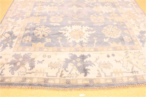 Oushak Beige Hand Knotted 83 X 911  Area Rug 256-30739 Image 5