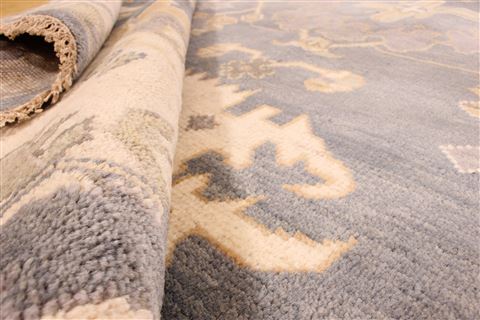 Oushak Beige Hand Knotted 83 X 911  Area Rug 256-30739 Image 10