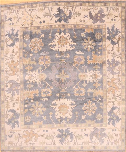 Oushak Beige Hand Knotted 83 X 911  Area Rug 256-30739 Image 0