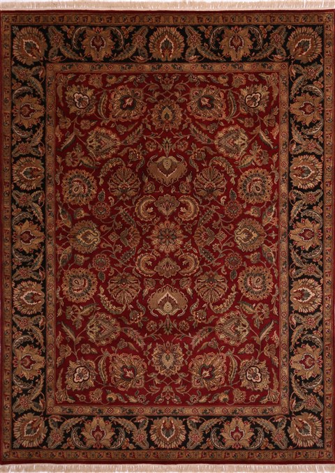 Jaipur Red Hand Knotted 91 X 122 Area Rug 301-30740 Image 0