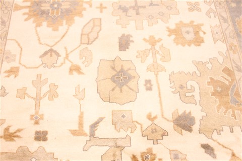 Oushak Beige Hand Knotted 91 X 1110 Area Rug 256-30741 Image 2