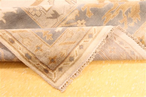 Oushak Beige Hand Knotted 91 X 1110 Area Rug 256-30741 Image 9