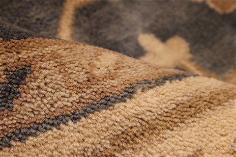 Oushak Beige Hand Knotted 81 X 100 Area Rug 256-30742 Image 11
