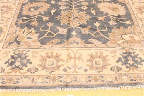 Oushak Beige Hand Knotted 81 X 100 Area Rug 256-30742 Image 2