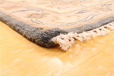 Oushak Beige Hand Knotted 81 X 100 Area Rug 256-30742 Image 5