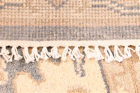 Oushak Beige Hand Knotted 81 X 100 Area Rug 256-30742 Image 6