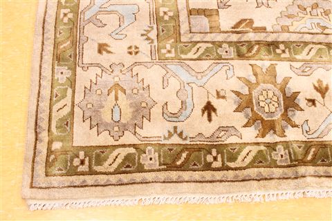 Oushak Blue Hand Knotted 811 X 1110 Area Rug 256-30744 Image 3