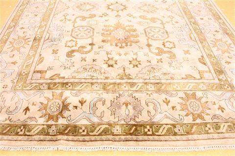Oushak Blue Hand Knotted 811 X 1110 Area Rug 256-30744 Image 6