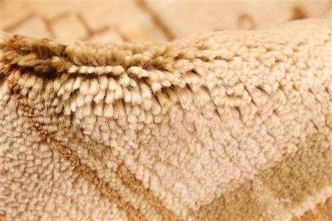 Oushak Brown Hand Knotted 92 X 119  Area Rug 256-30745 Image 12