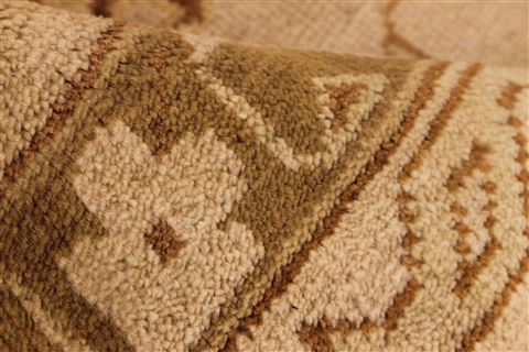 Oushak Brown Hand Knotted 92 X 119  Area Rug 256-30745 Image 13