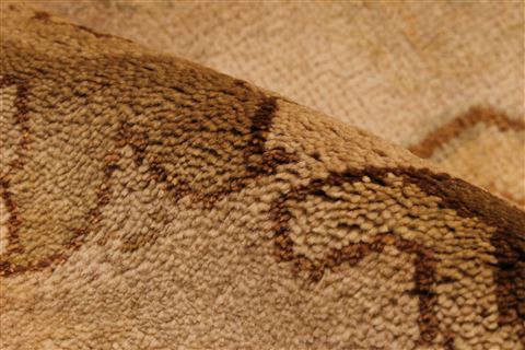 Oushak Brown Hand Knotted 92 X 119  Area Rug 256-30745 Image 14