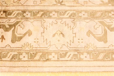 Oushak Brown Hand Knotted 92 X 119  Area Rug 256-30745 Image 6