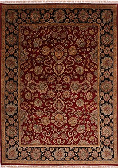 Jaipur Red Hand Knotted 8'10" X 12'3"  Area Rug 301-30748