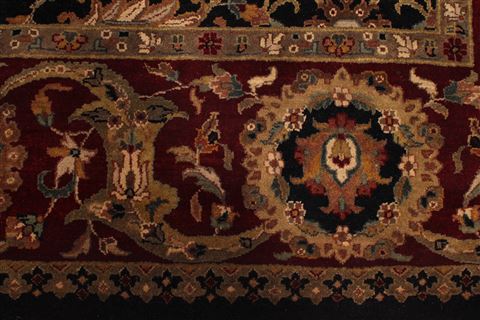 Jaipur Black Hand Knotted 91 X 1111 Area Rug 301-30751 Image 1