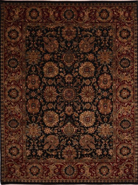 Jaipur Black Hand Knotted 91 X 1111 Area Rug 301-30751 Image 0