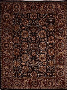 Jaipur Black Hand Knotted 9'1" X 11'11"  Area Rug 301-30751